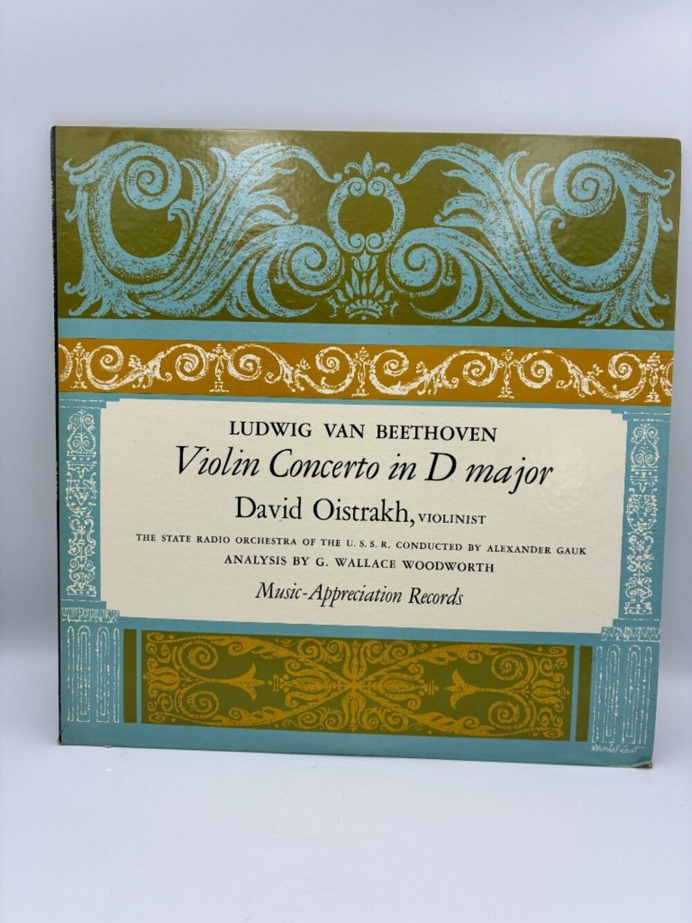 Ludwig Van Beethoven Violin Concerto D Major David Oistrakh LP 33 RPM Classical